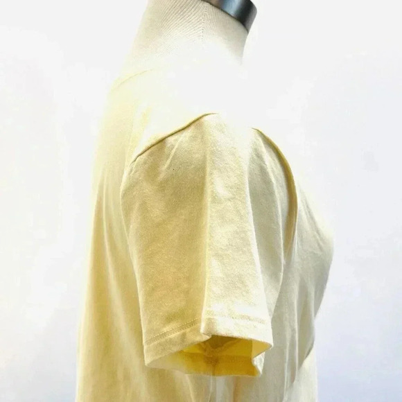 NWT SO GOODS FOR LIFE Juniors Short Sleeve Pullover V-Neck Yellow Cropped Top 2X - Picture 6 of 10